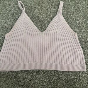 Aerie Cropped Ribbed Tank